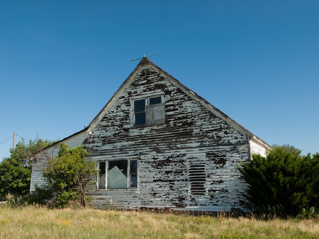 Maison de ferme abandonnée à Arriba, Colorado.