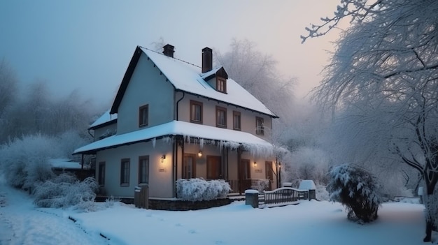 maison d&#39;hiver