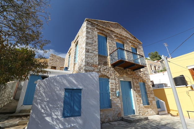 Maison sur l'île de Symi Grèce