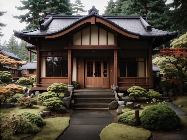 Une maison japonaise, un bel environnement.