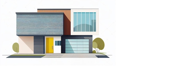 maison moderne de panneaux sandwich avec fenêtres panoramiques construction de maisons modulaires respectueuses de l'environnement.