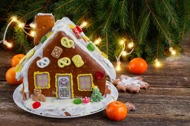 Maison en pain d'épice pour Noël