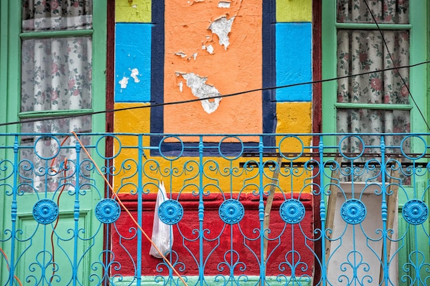 Maison peinte de la boca à Buenos Aires