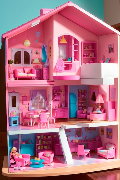 Photo maison de poupée barbie typique