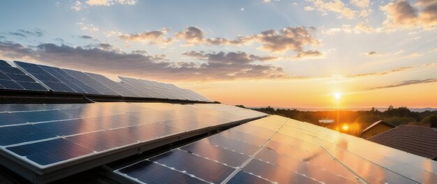 Photo maison privée avec panneaux solaires sur le toit ia génératrice d'énergie respectueuse de l'environnement