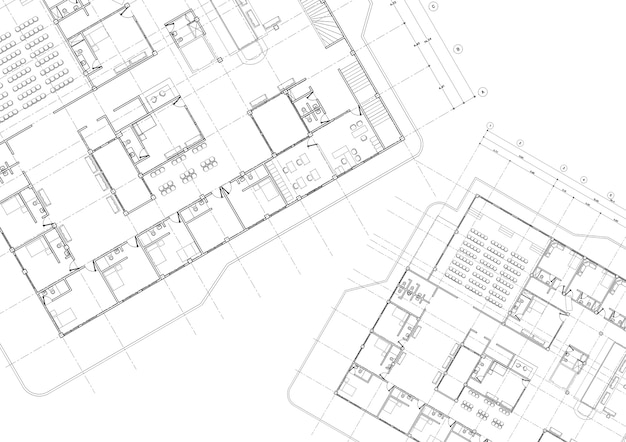 maison, projet architectural, croquis, 3d, illustration