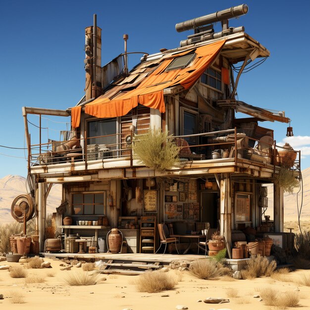 Photo la maison punk du désert