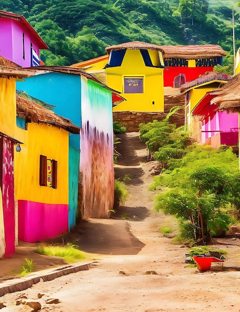 La maison de renommée mondiale des Serani du village coloré