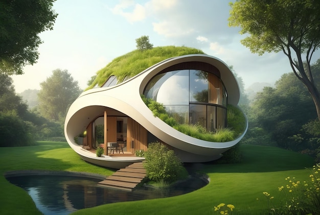 maison de rêve design durable sa belle illustration dans le w
