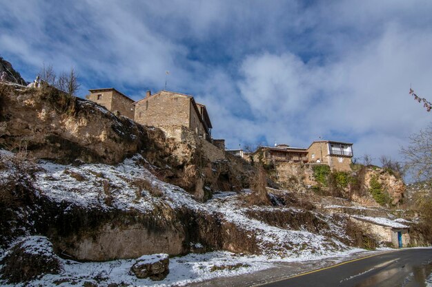 Maison typique d'Orbaneja del Castillo Burgos Espagne