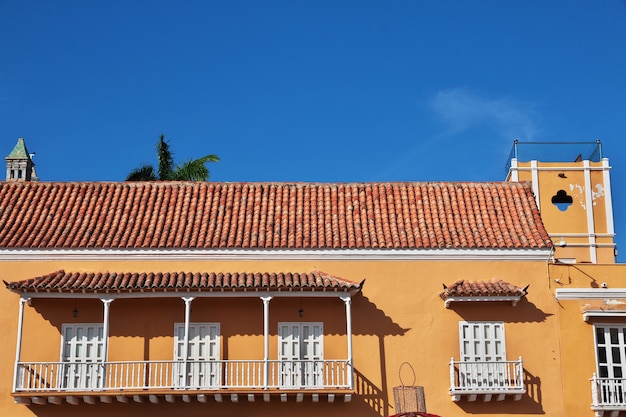 La maison vintage à Carthagène en Colombie, Amérique du Sud