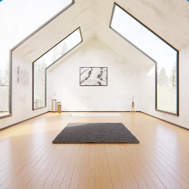 Maison de yoga et relaxation 3D