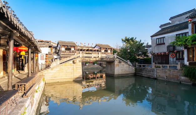 Maisons anciennes dans la vieille ville de Xitang, Zhejiang