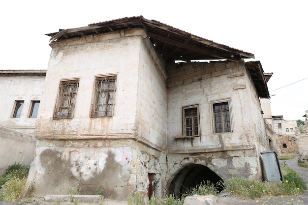 Maisons anciennes dans la ville d'Avanos Turquie