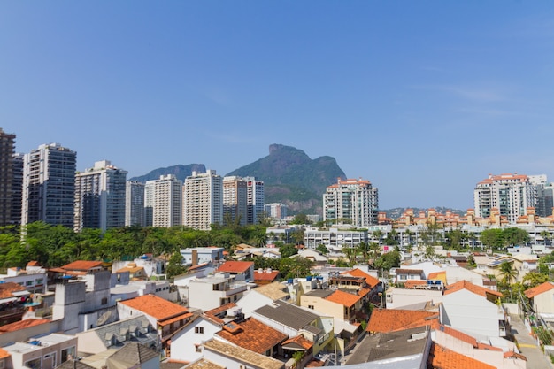 Maisons et bâtiments à Barra da Tijuca à Rio de Janeiro au Brésil.