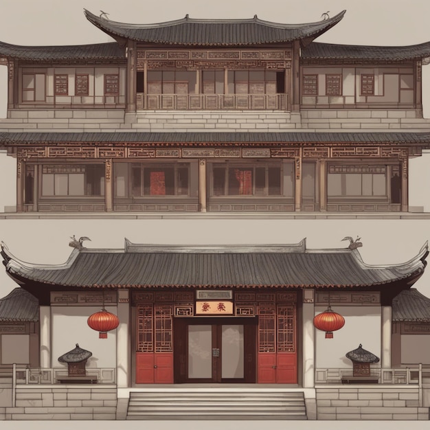 maisons chinoises traditionnelles historiques