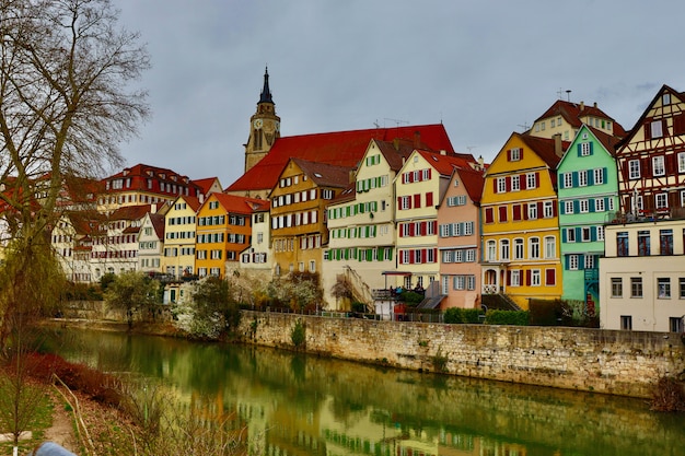 Photo maisons à colombages colorées en allemagne