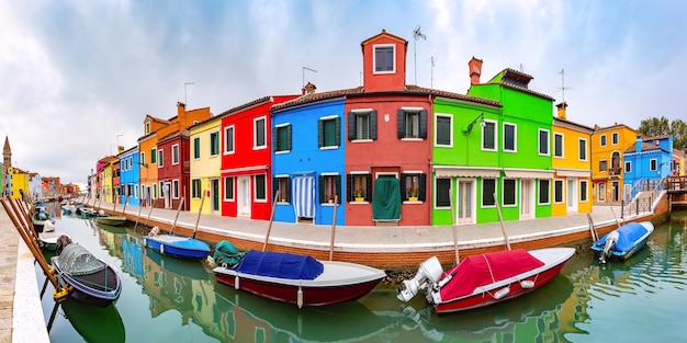 Maisons colorées à Burano Venise