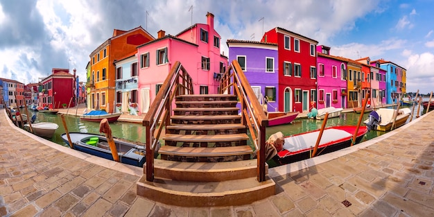 Maisons colorées à Burano Venise