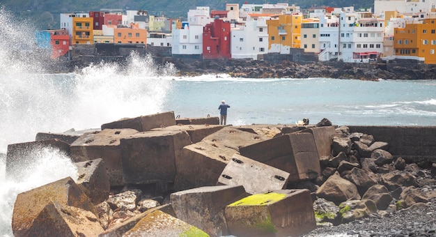 Maisons colorées à Puerto de la Cruz