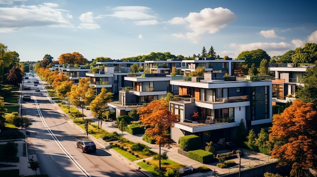 Photo maisons colorées à vancouver