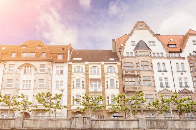 Maisons à Düsseldorf Altstadt, le centre-ville de la vieille ville