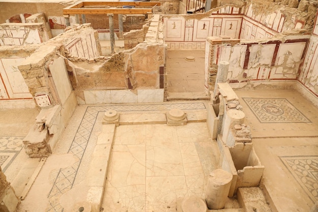 Maisons mitoyennes dans la ville antique d'Éphèse