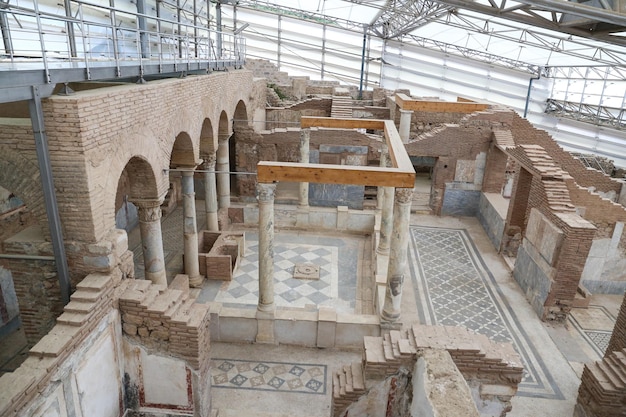 Maisons mitoyennes dans la ville antique d'Éphèse