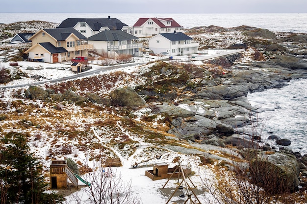 Maisons sur l'océan