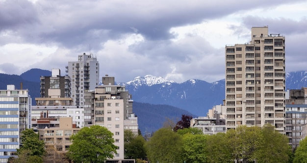 Maisons résidentielles au centre-ville de Vancouver British Columbia Canada