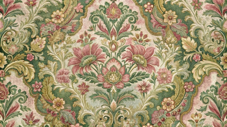 Photo maîtrise florale tapisserie exquise et dessins botaniques