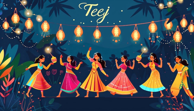 Photo maîtriser l'art de l'illustration vectorielle colorée capturer l'esprit du chariot du festival indien