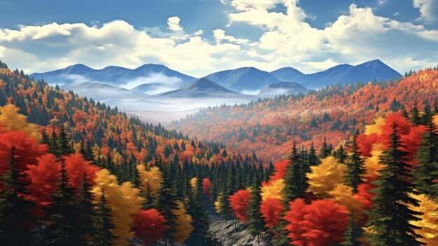 La majesté de l'automne Une danse de couleurs au milieu du silence de la nature