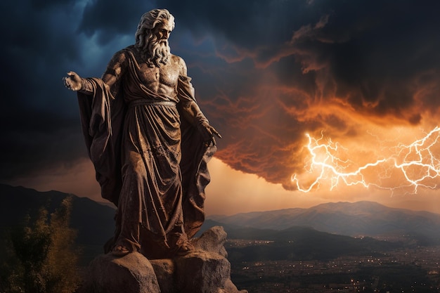 La majesté tonitruante de Zeus règne au sommet de l'Olympe