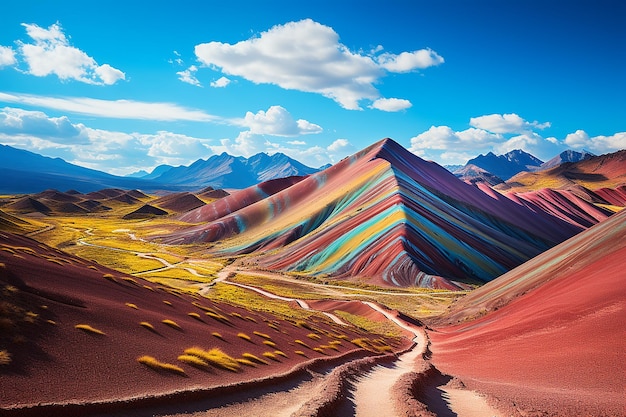 Majestic Marvel Vinicunca Région de Cusco Pérou Montagne des sept couleurs 31128