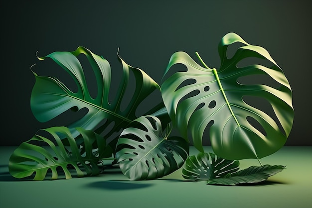 Les majestueuses feuilles de monstera