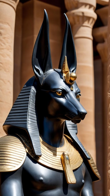 Photo le majestueux anubis