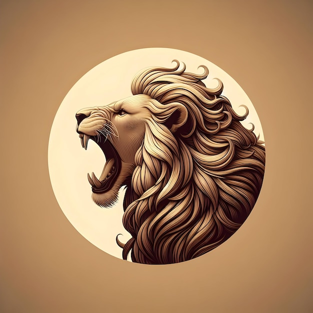 Le majestueux lion rugit
