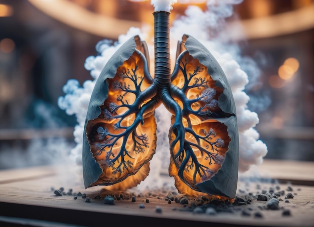 avec maladie pulmonaire obstructive chronique avec fumée