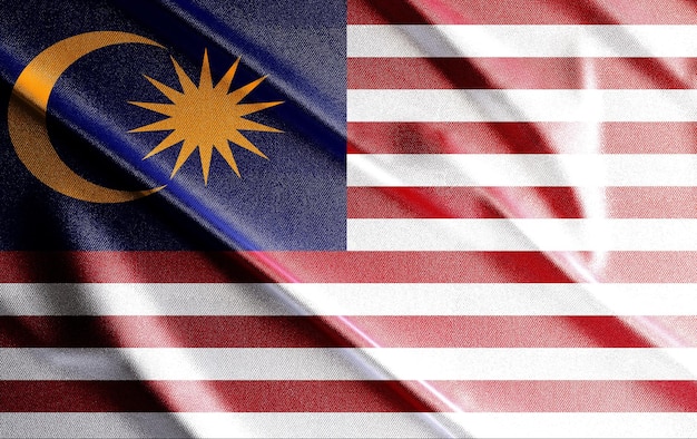Photo malaisie drapeau 3d, beau drapeau de pays dans le monde, arrière-plan, bannière, postr, résumé.