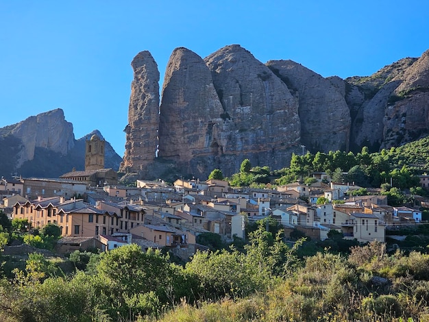 Photo les mallos d'aguero dans la province de huesca