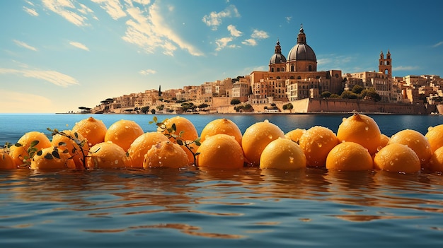 Malte comme un fruit orange