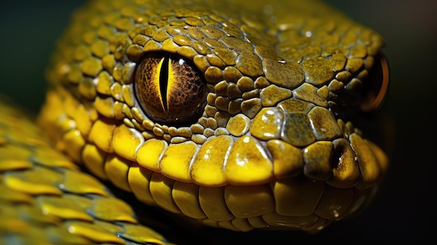 Photo la malveillance des yeux jaunes mauvais