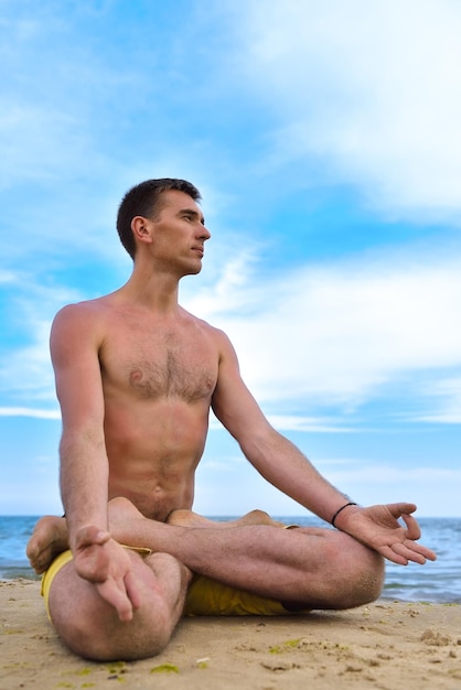 Man In Lotus Position