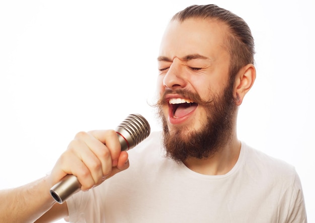 Man avec microphone