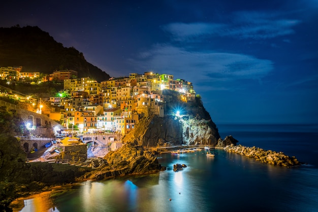 Manarola, côte des Cinque Terre d'Italie.