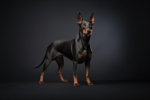 manchester terrier en studio