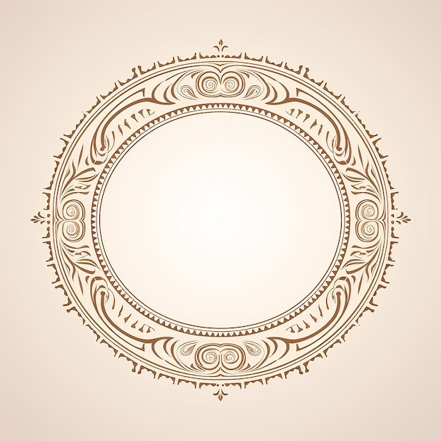 Mandala Art Une Forme Ovale Dans Une Illustration Vectorielle De Style Indien Dans