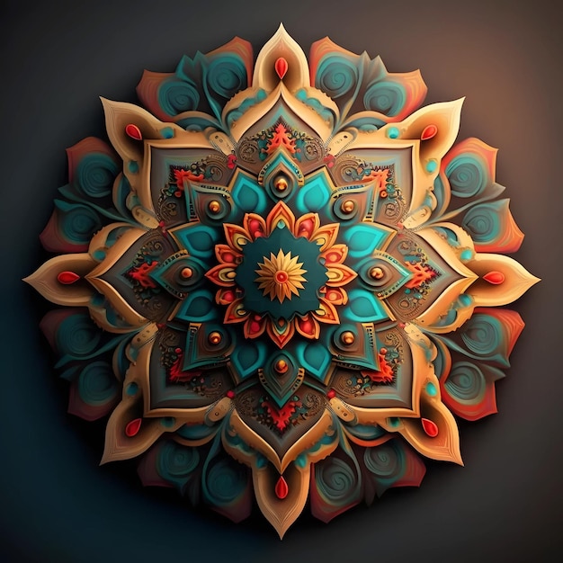 Mandala coloré