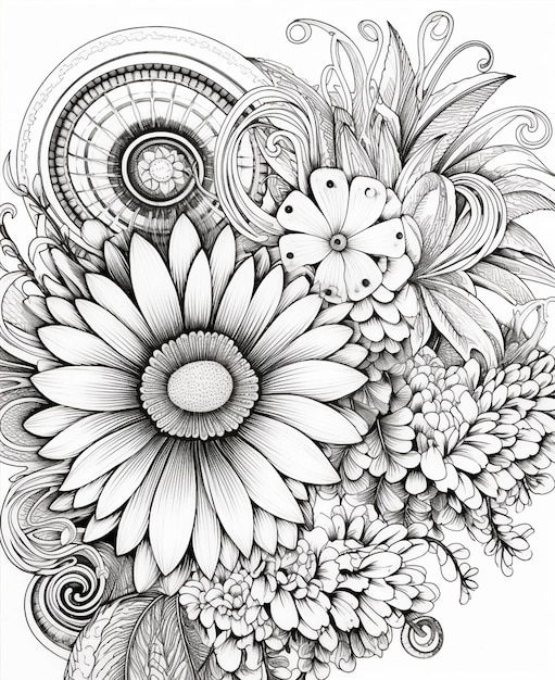 Mandala. coloriage